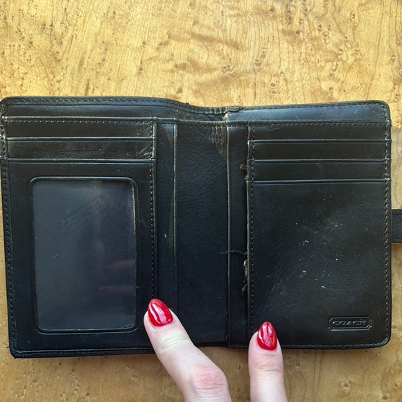 Coach Black Leather Wallet - Picture 6 of 9